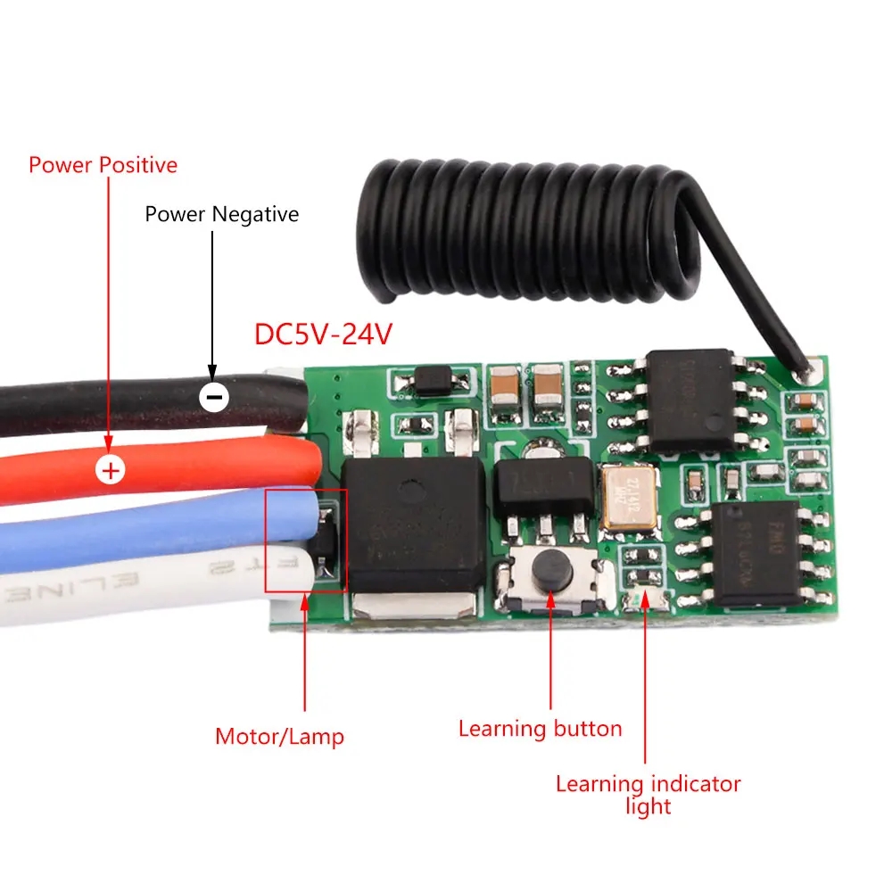 433Mhz Receiver Module - وحدة استقبال لاسلكية صغيرة للتحكم عن