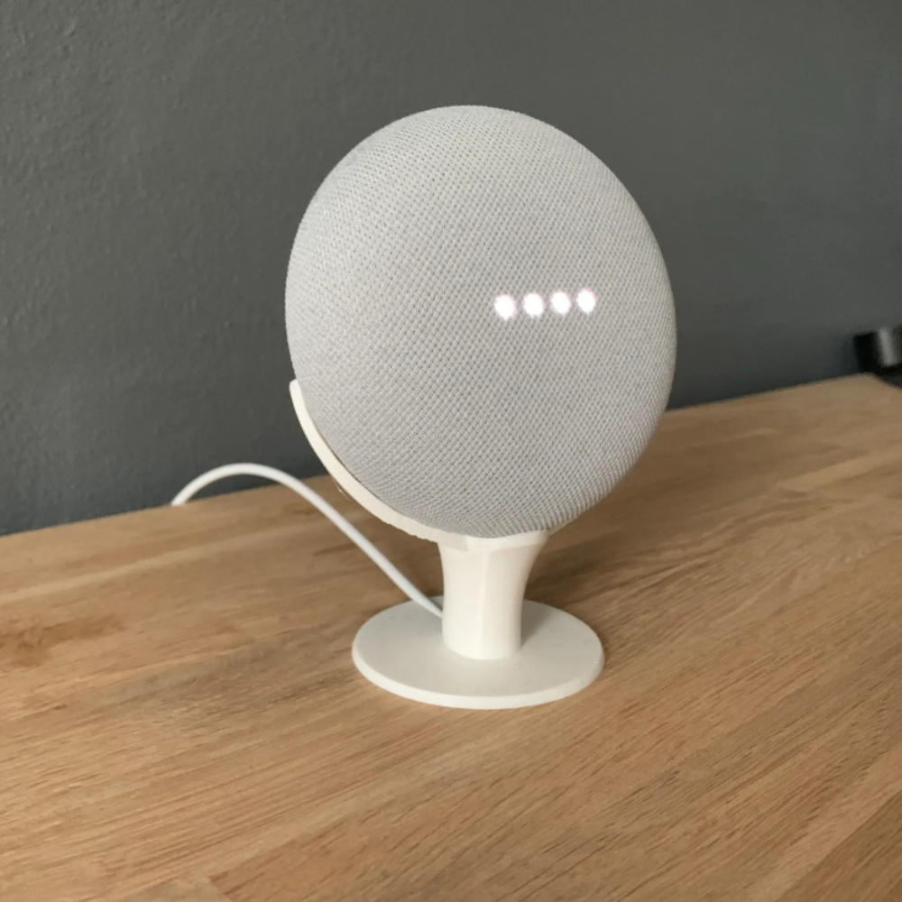 Google Speaker Nest Audio - حامل مكبر صوت ذكي مع غطاء