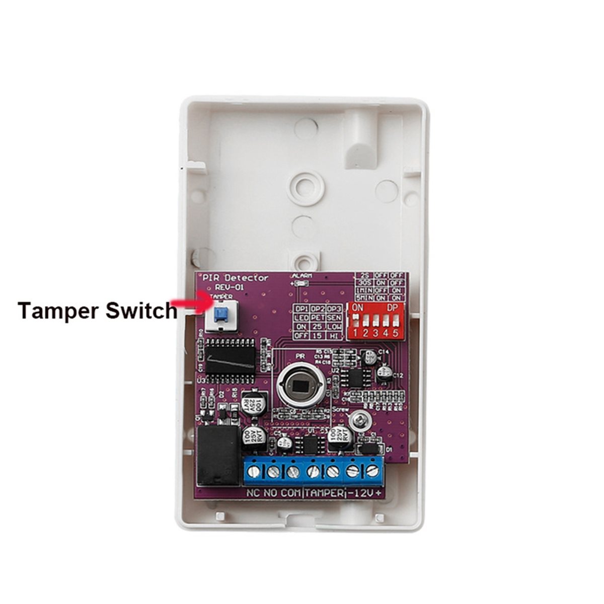 Motion Sensor Pir Wired - كاشف حركة سلكي داخلي AA80 بجهد