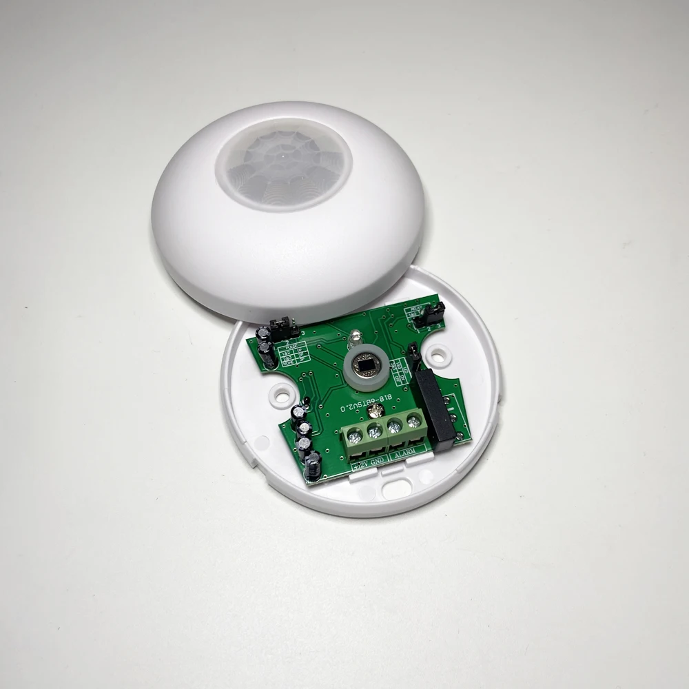 داخلي 360 °   كاشف الأشعة تحت  - مراجعة Motion Sensor Pir Wired وسعره