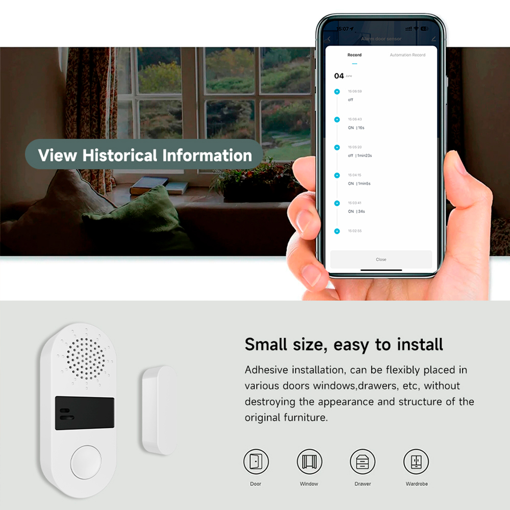 جهاز استشعار لاسلكي للأبواب وا - مراجعة Home Automation Ideas وسعره