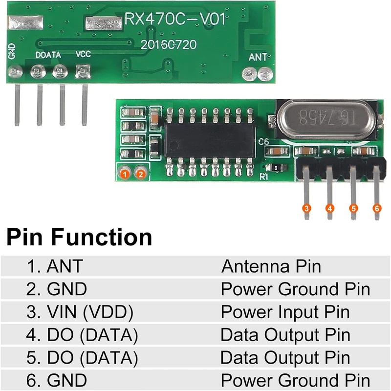 جهاز إرسال واستقبال لاسلكي بتر - مراجعة 433Mhz Receiver Module وسعره