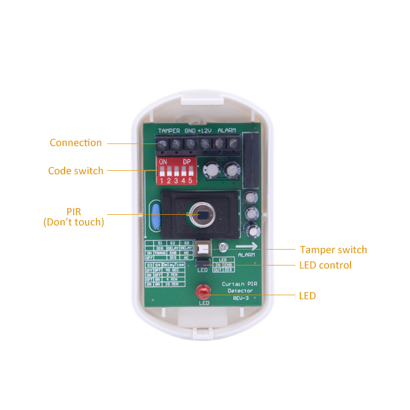 كاشف حركة بالأشعة تحت الحمراء  - مراجعة Motion Sensor Pir Wired وسعره