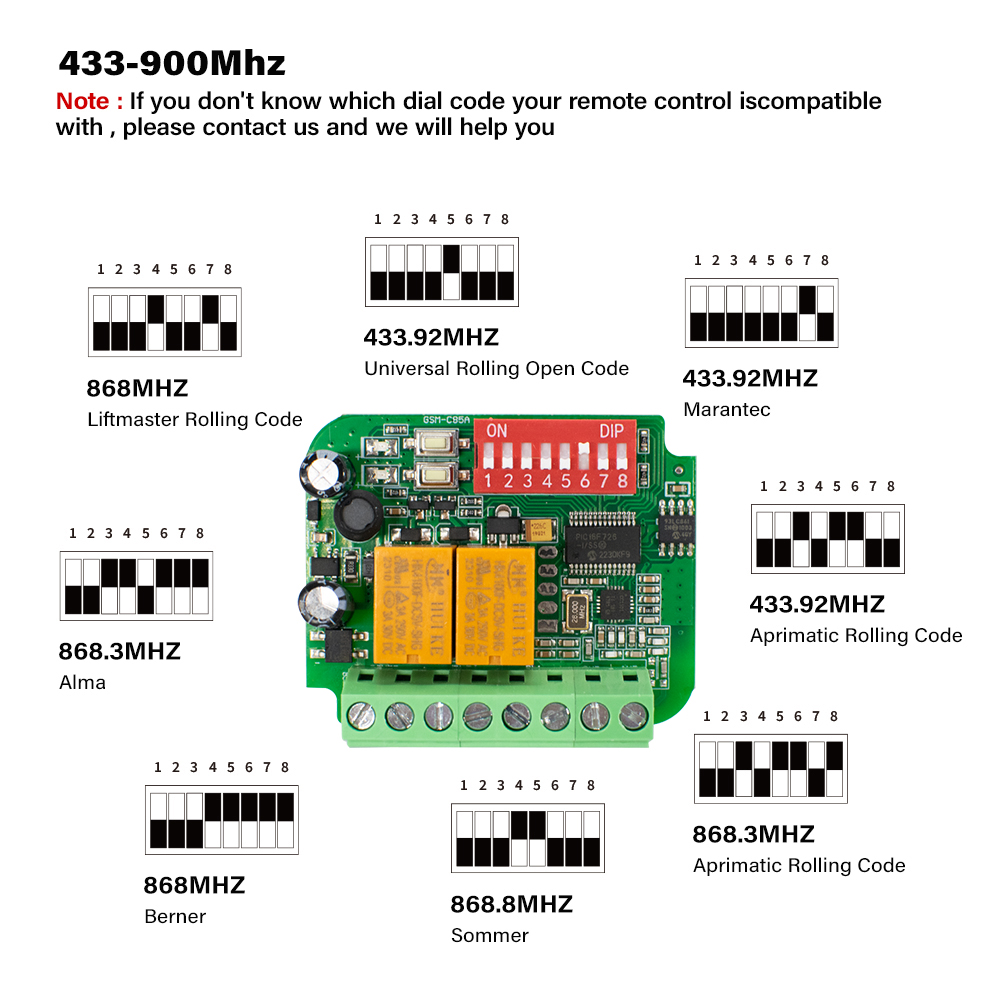 1-10 قطعة العالمي المرآب استقب - مراجعة 433Mhz Receiver Module وسعره